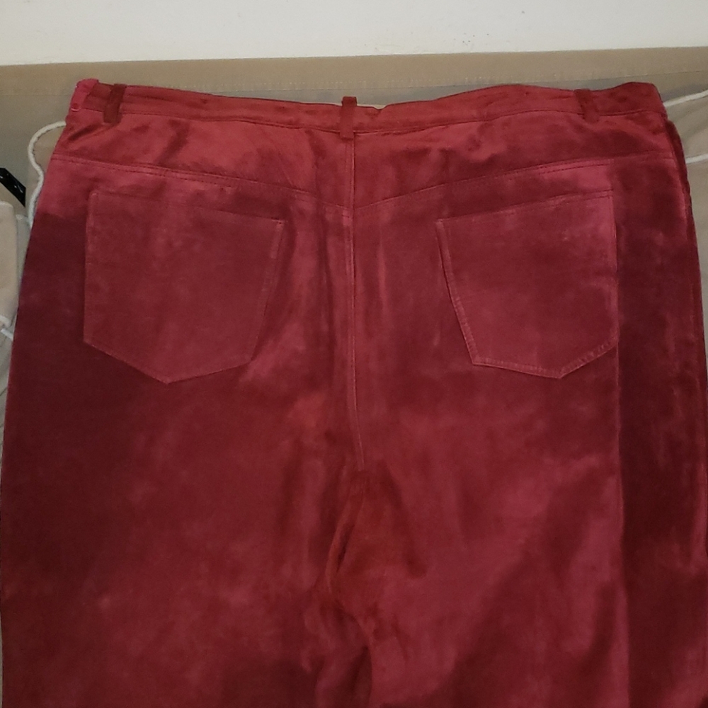 Plus Sz Suede Pants - image 4